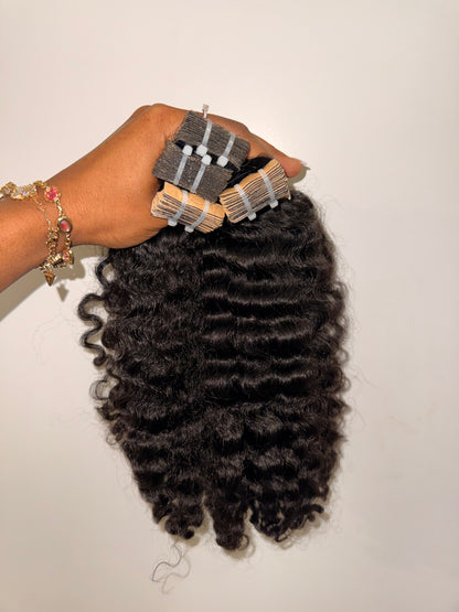 TAPE-IN EXTENSIONS VIETNAMESE RAW -  BURMESE CURLY