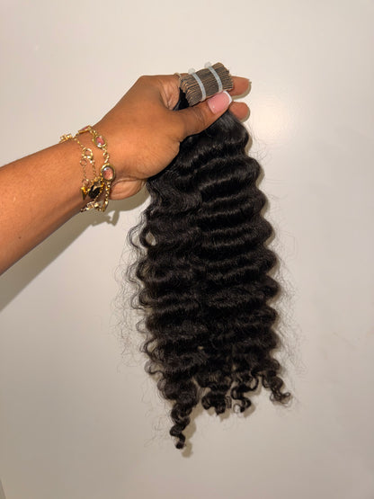 TAPE-IN EXTENSIONS VIETNAMESE RAW -  BURMESE CURLY